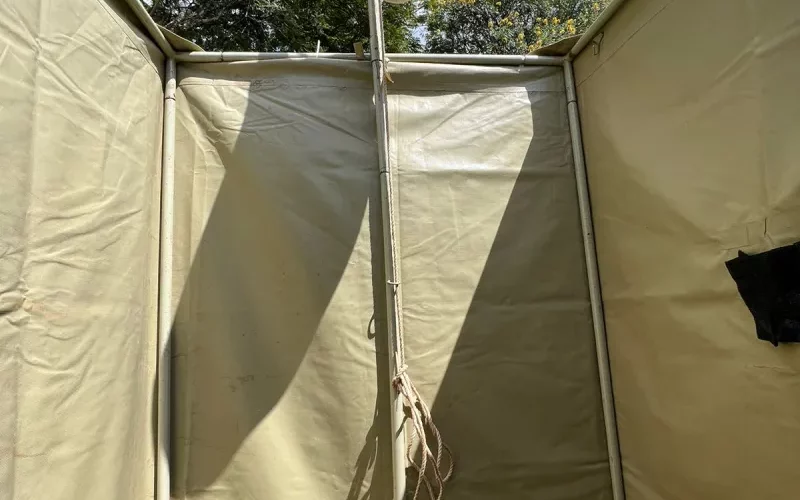 Shower Tent Interior 1